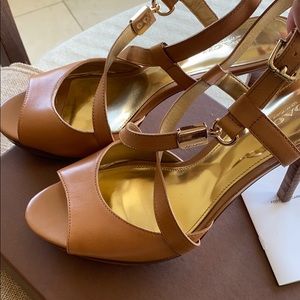 Coach leather sandals
